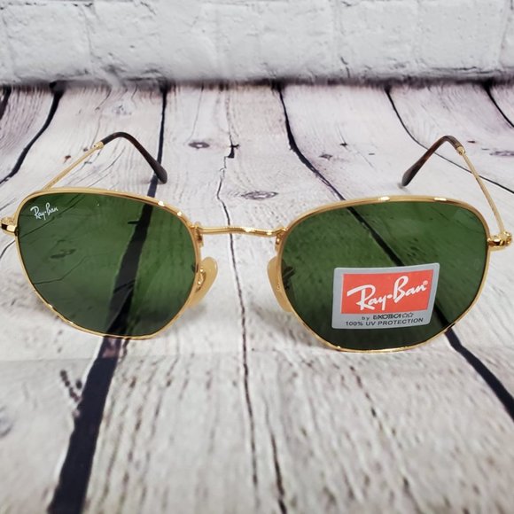 NEW Ray-Ban Hexagonal Legend Gold